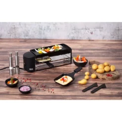 Stöckli Raclette Cheeseboard Twin für 2 35 cm anthrazit