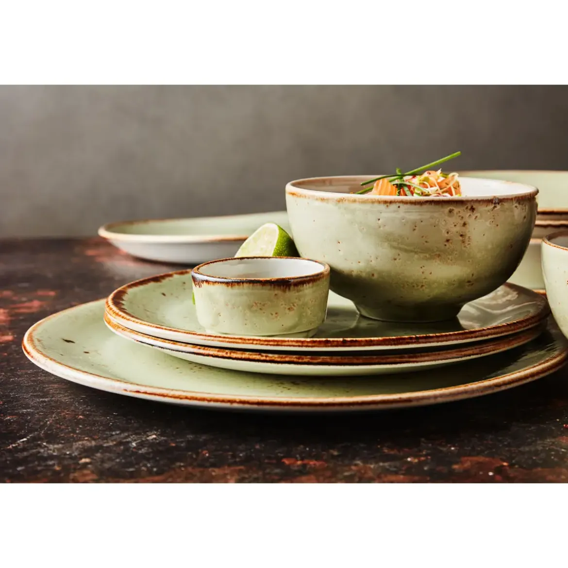 Steelite Teller 28 cm coup 1131 Craft Green
