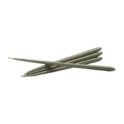 Stoff Nagel Stabkerzen 6er-Set dusty green