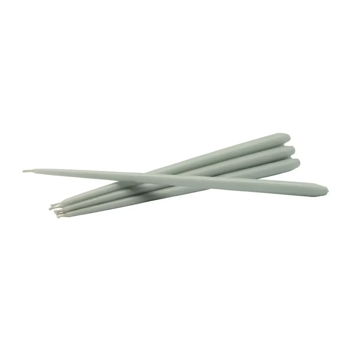 Stoff Nagel Stabkerzen 6er-Set dusty mint