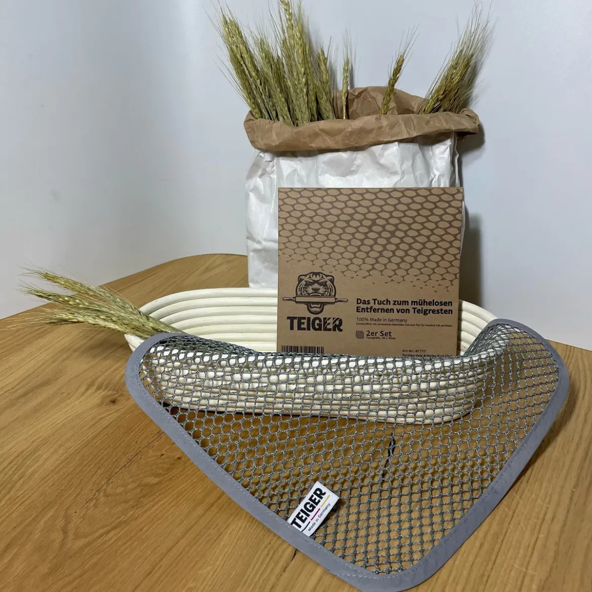 Teiger Teigreinigungstuch 2er-Set grau