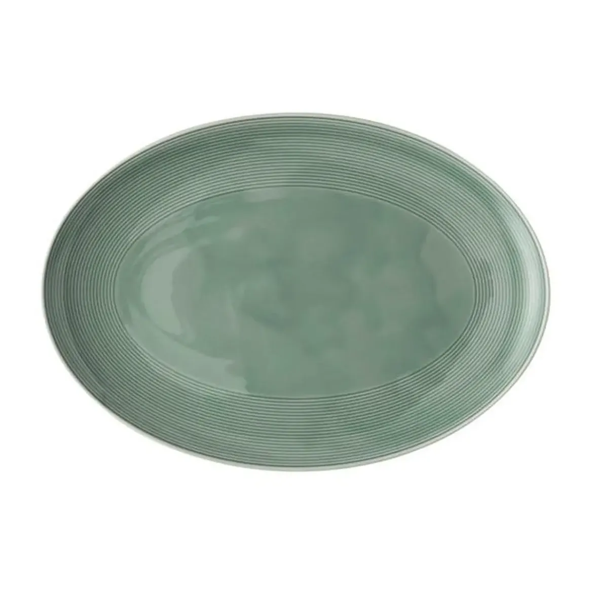 Thomas Platte oval 34 cm Loft Colour Moss Green