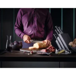 Wüsthof Classic Ikon Brotmesser 23 cm schwarz