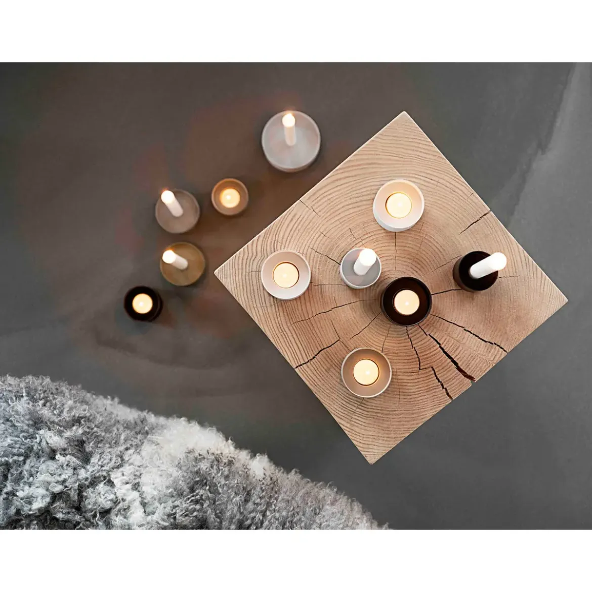 Zone Denmark Teelichthalter 4 cm Singles Mud